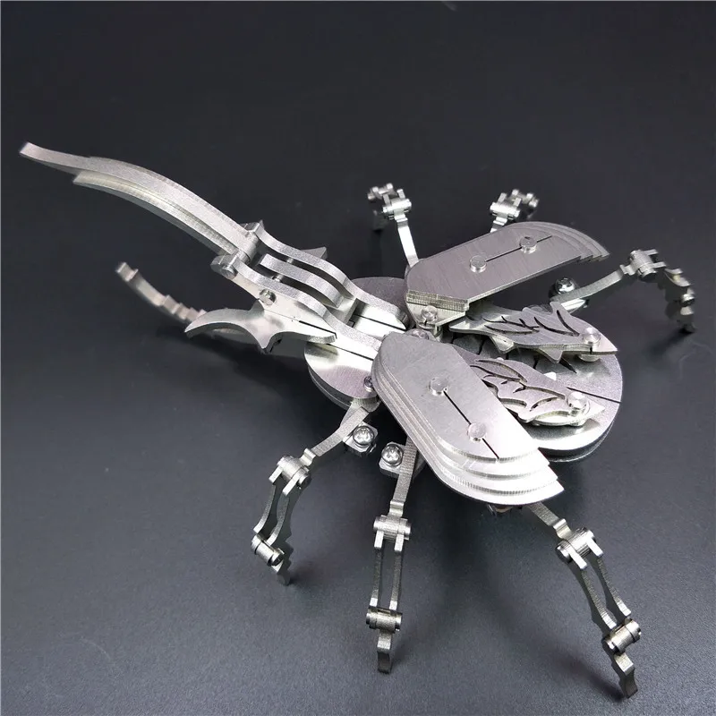

3D Puzzles Beetle Model Kit Mechanical Insects Metal Assembly Models Jigsaw Diy Assemble Toy Gifts Home Decoration