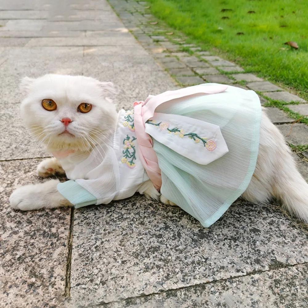Vintage 2023 Summer Dog Princess Dress with Ribbon Breathable Puppy Thin Skirt Cat Antique Dress Cat Clothes Pet Hanfu
Vintage 2023 Summer Dog Princess Dress with Ribbon Breathable Puppy Thin Skirt Cat Antique Dress Cat Clothes Pet Hanfu