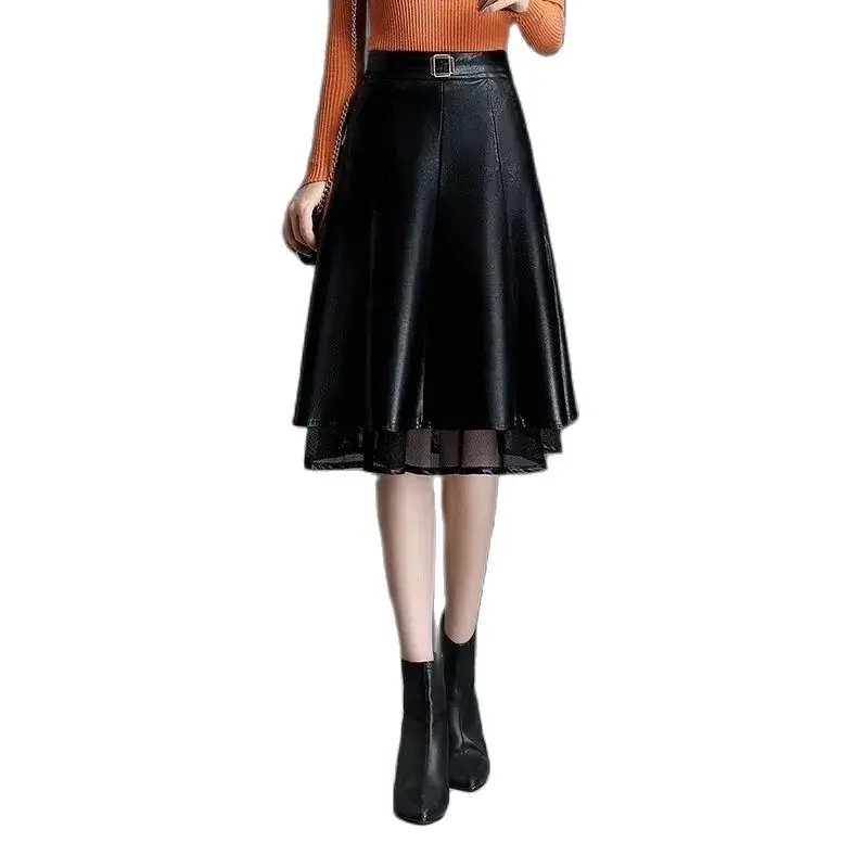Women's Autumn Winter A-Line PU Casual Loose High Waist Pleated Mid Length New Leather Skirt
Women's Autumn Winter A-Line PU Casual Loose High Waist Pleated Mid Length New Leather Skirt