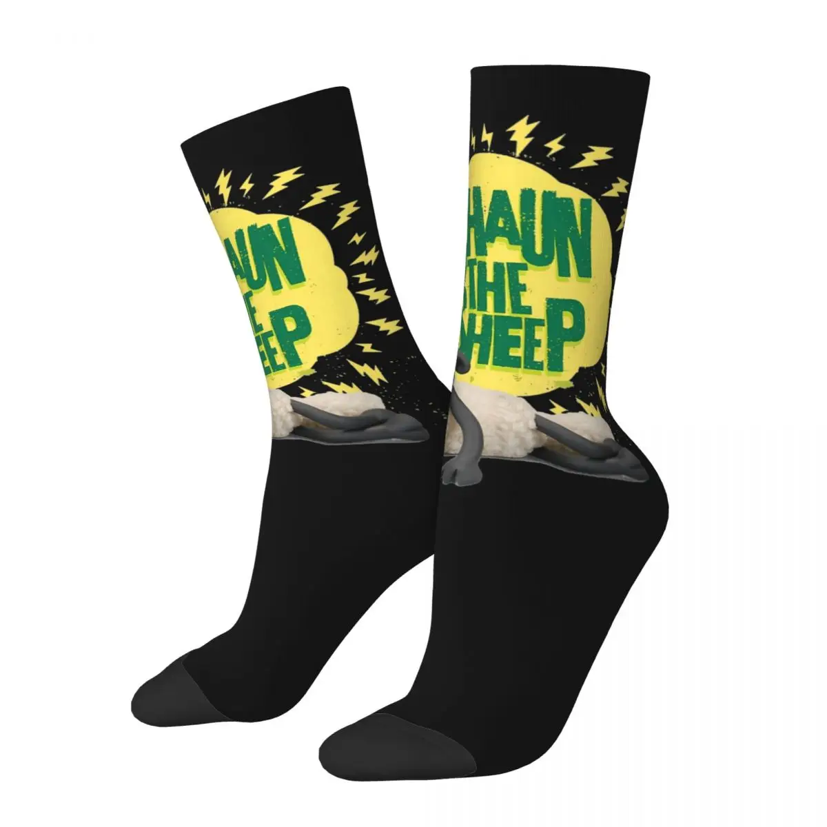 

The Sheep Electric Socks Men Women Polyester Fashion Socks Crazy Spring Summer Autumn Winter Middle Tube Stockings Gift