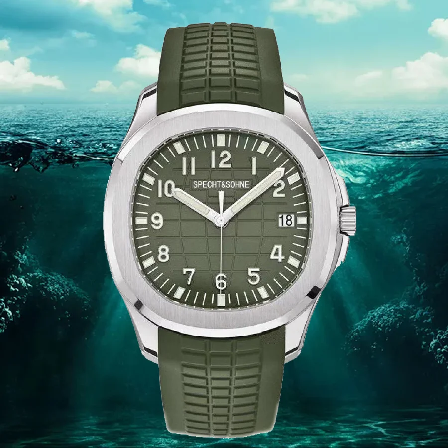 2022 PP Mens Watches Top Brand Luxury Automatic Watch Green Rubber Strap Military Mechanical Wristwatch 30m Waterproof
2022 PP Mens Watches Top Brand Luxury Automatic Watch Green Rubber Strap Military Mechanical Wristwatch 30m Waterproof