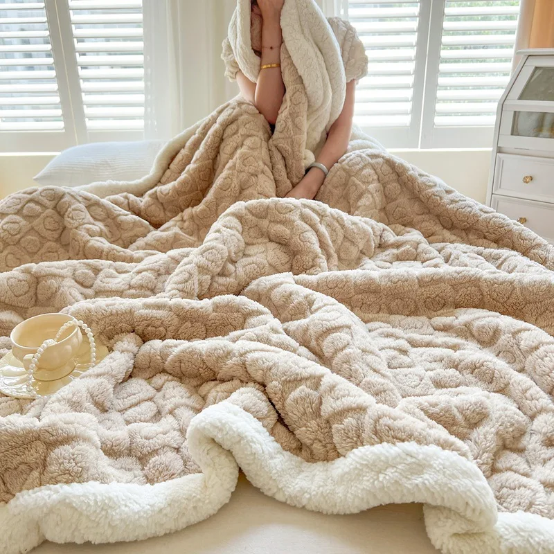 Winter Bed Blankets Solid Color Fleece Throws Adult Thick Sofa Blanket Super Soft Warm Duvet Cover Luxury
Winter Bed Blankets Solid Color Fleece Throws Adult Thick Sofa Blanket Super Soft Warm Duvet Cover Luxury