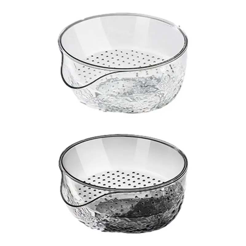 Fruit Drainer Baskets Double-Layer Drain Bowl Fruit Plate Snack Box Nuts Tray Snack Container Fruit & Vegetable Washing Basket
Fruit Drainer Baskets Double-Layer Drain Bowl Fruit Plate Snack Box Nuts Tray Snack Container Fruit & Vegetable Washing Basket