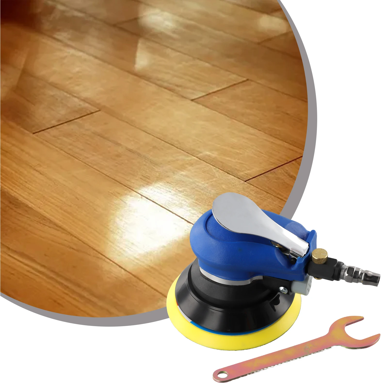1set Air Sander With Wrench 1/4'' Connector Kit Polishing Machine Orbital Grinder 12000RPM Self-adhesive Pneumatic Sander Tools
1set Air Sander With Wrench 1/4'' Connector Kit Polishing Machine Orbital Grinder 12000RPM Self-adhesive Pneumatic Sander Tools