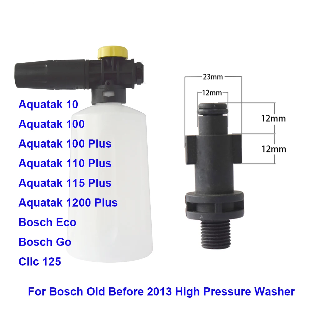 

Snow Foam Nozzle Gun Generator Deck Foam Bottle For Old Bosch Clic 125 Aquatak 10 High Pressure Washer Car Washer Cleaning