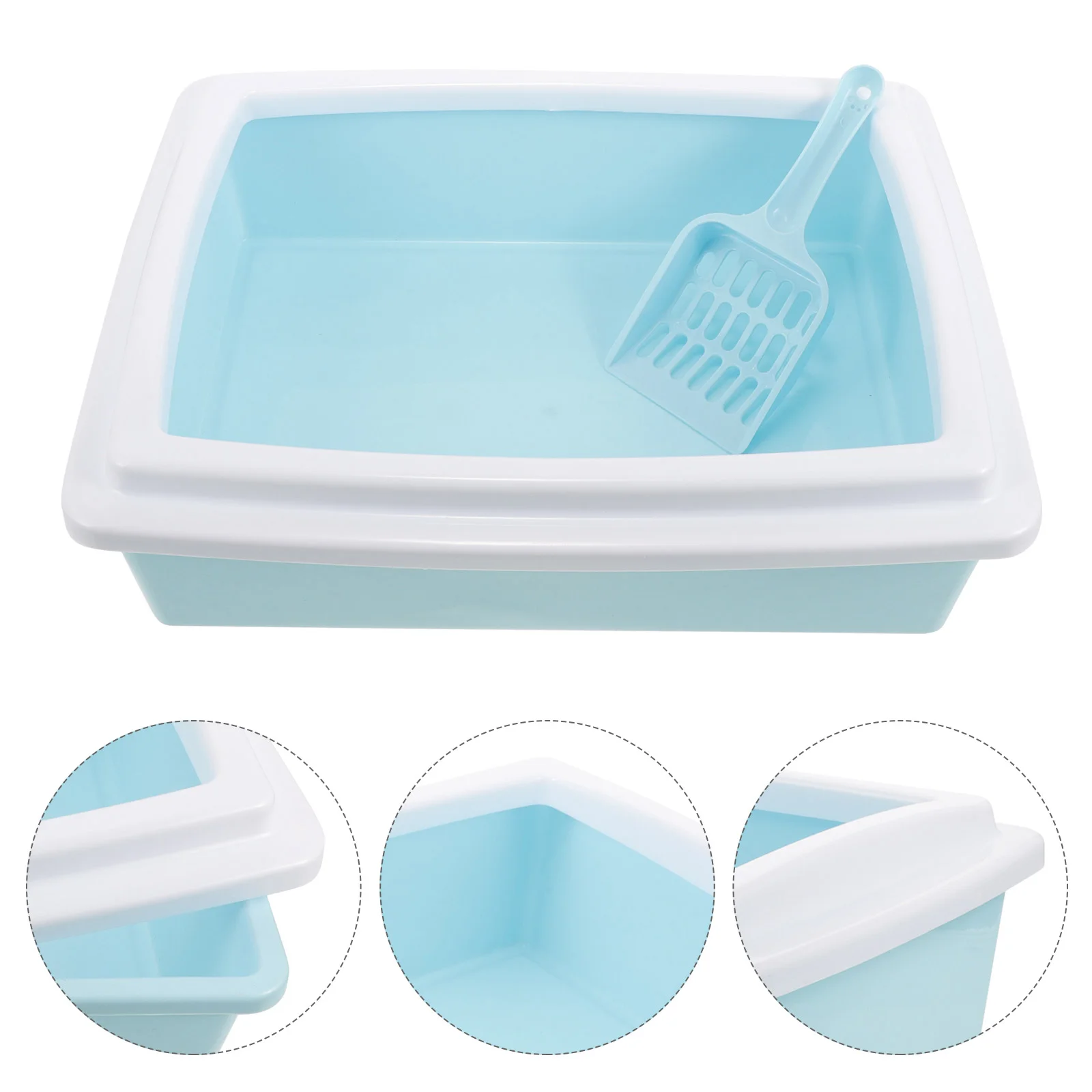 Semi-closed Cat Litter Box With Scoop Cat Litter Tray Cat Toilet Small Animals Toilet
Semi-closed Cat Litter Box With Scoop Cat Litter Tray Cat Toilet Small Animals Toilet