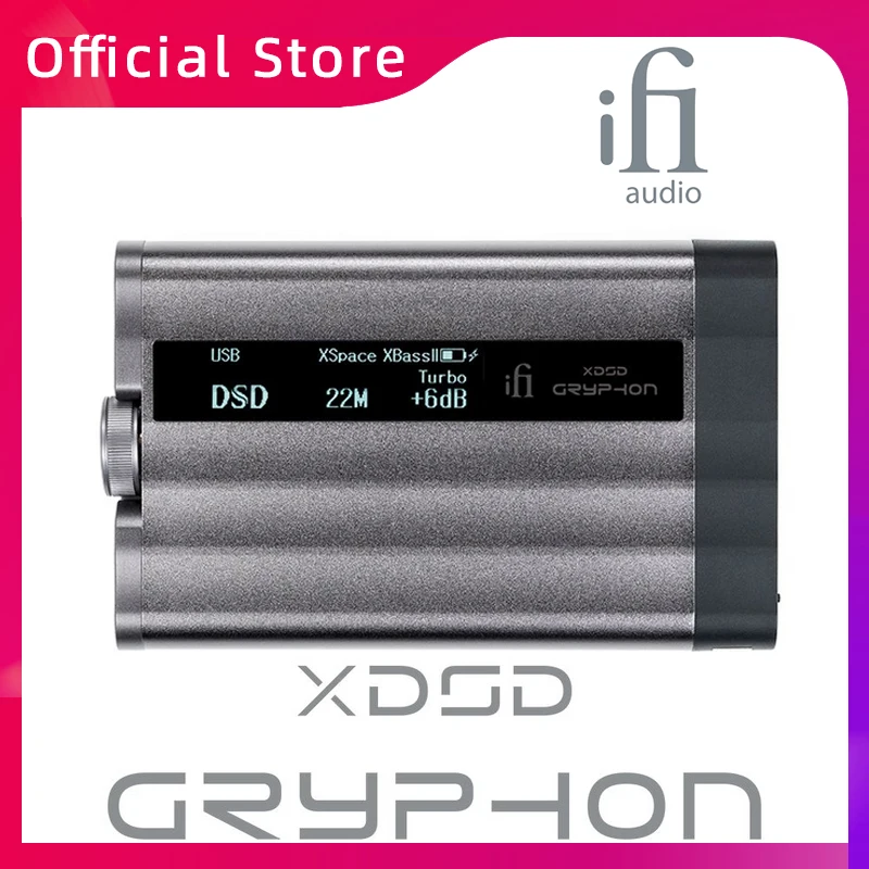 iFi xDSD Gryphon Portable DAC Headphone Amplifier Ultra Res Hifi Professional Audio Balanced DAC 4.4mm Balanced Output
iFi xDSD Gryphon Portable DAC Headphone Amplifier Ultra Res Hifi Professional Audio Balanced DAC 4.4mm Balanced Output