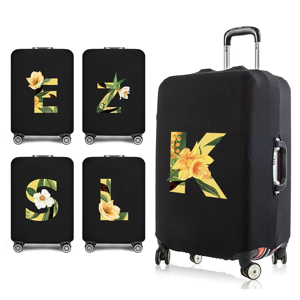 Travel Essentials Suitcase Cover Floral Letters Print for 18-32 Inch Traveling Accessories Bags Trolley Luggage Protective Case
Travel Essentials Suitcase Cover Floral Letters Print for 18-32 Inch Traveling Accessories Bags Trolley Luggage Protective Case