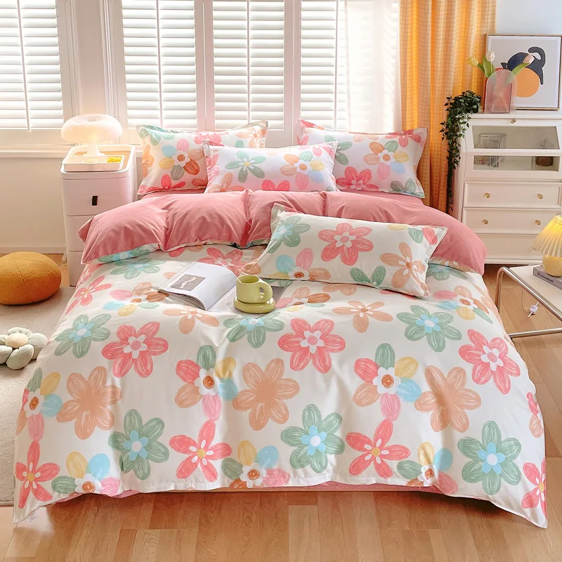 2023 Cotton matte four piece spring and autumn style pure cotton matte bed sheets, quilts, bedding sets 
2023 Cotton matte four piece spring and autumn style pure cotton matte bed sheets, quilts, bedding sets