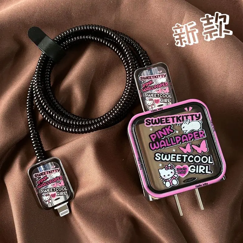 Hellokitty 18/20W Charger Case Protector Case For Iphone Data Cable Charger Kuromi Anti Breaking Winding Rope Kawaii Decorative
Hellokitty 18/20W Charger Case Protector Case For Iphone Data Cable Charger Kuromi Anti Breaking Winding Rope Kawaii Decorative