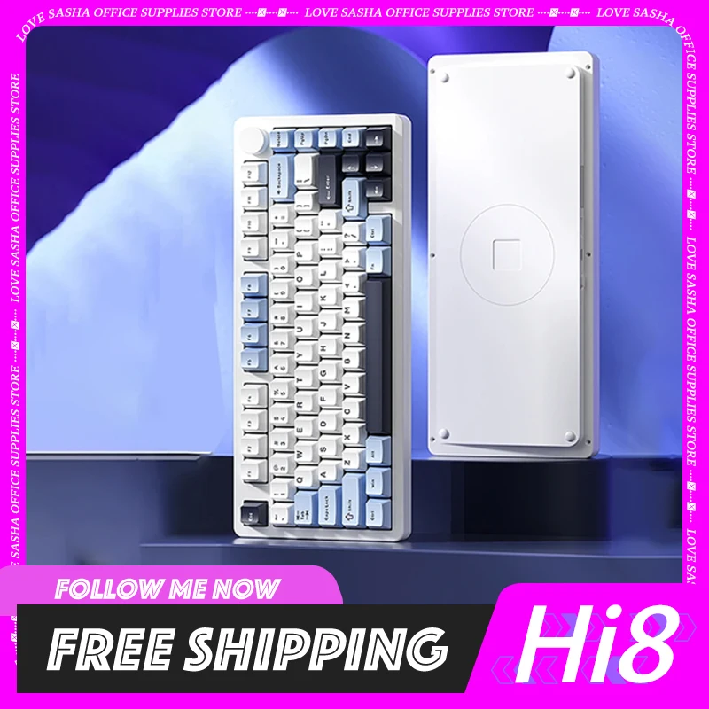 Leobog Hi8 Mechanical Keyboard Bluetooth Wireless Aluminium Alloy Customized Tri Mode Gasket Gamer Keyboard For Accessory Gift 
Leobog Hi8 Mechanical Keyboard Bluetooth Wireless Aluminium Alloy Customized Tri Mode Gasket Gamer Keyboard For Accessory Gift