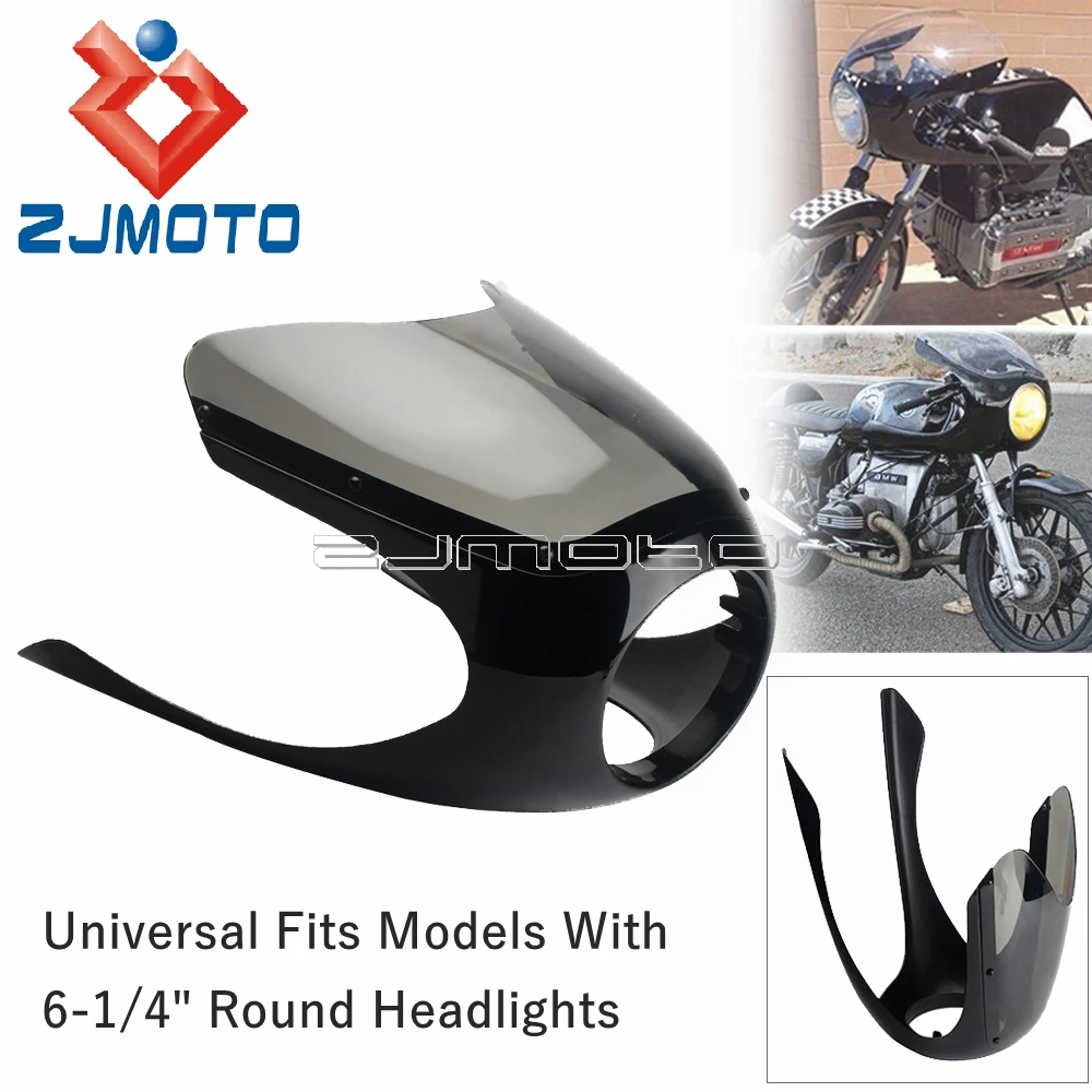 Motorbike 6.25" Round Headlights Universal Half Fairing Windscreen Mask Cowl For Moto Guzzi Retro Cruiser Yamaha Honda Suzuki GS
Motorbike 6.25" Round Headlights Universal Half Fairing Windscreen Mask Cowl For Moto Guzzi Retro Cruiser Yamaha Honda Suzuki GS