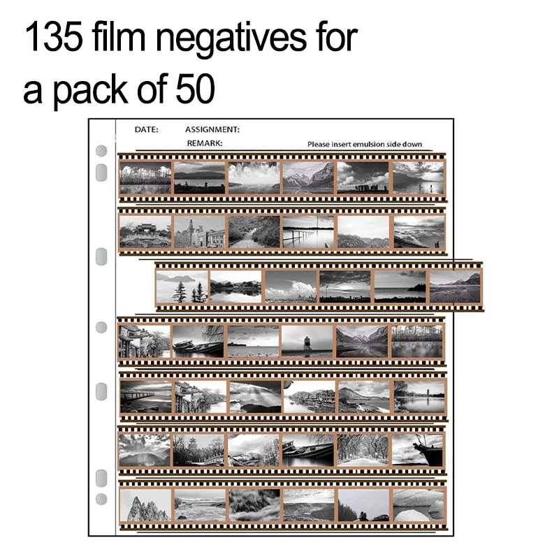 50Pcs Negative Page Acid-free Black&White Color Film Slide Preservers Pages Film Slide Standard Binder Long-term Storage
50Pcs Negative Page Acid-free Black&White Color Film Slide Preservers Pages Film Slide Standard Binder Long-term Storage