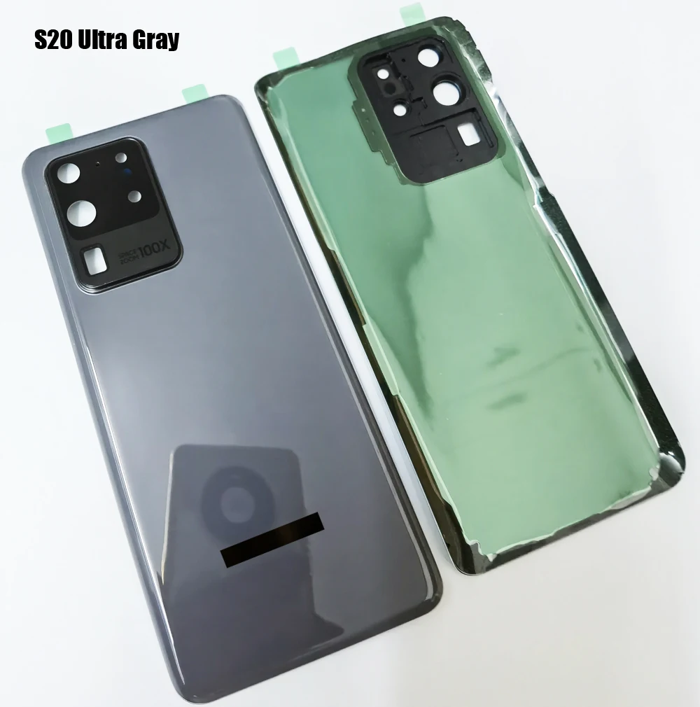 

OEM Original Rear Glass For SAMSUNG Galaxy S20 Ultra 5G Backcover Back Glass Housing with Camera Lens&Adhesive Back Cover