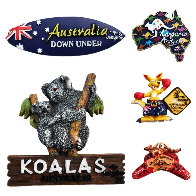 

Australia Fridge Stickers Sydney Travelling Souvenirs Canberra Kangaroo Koala Fridge Magnets Photo Wall Magnetic Stickers Gifts