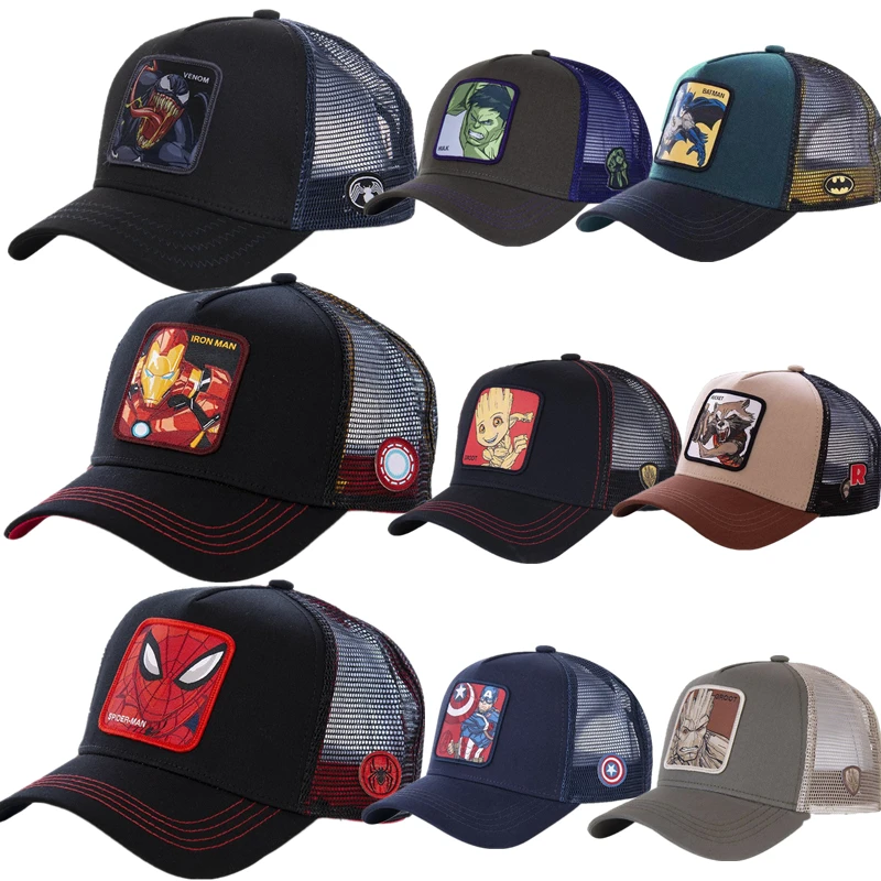 Disney Superhero Iron Man Anime Mesh Cap Cartoon Embroidered Peaked Cap Men's and Women's Baseball Cap Fashion Hip-Hop Cap
Disney Superhero Iron Man Anime Mesh Cap Cartoon Embroidered Peaked Cap Men's and Women's Baseball Cap Fashion Hip-Hop Cap