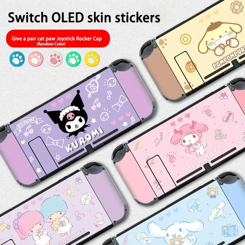 Kuromi Cinnamoroll мультфильм Обложка Наклейка для Nintendo переключатель OLED консоль Joy-con контроллер док кожа винил
Kuromi Cinnamoroll мультфильм Обложка Наклейка для Nintendo переключатель OLED консоль Joy-con контроллер док кожа винил