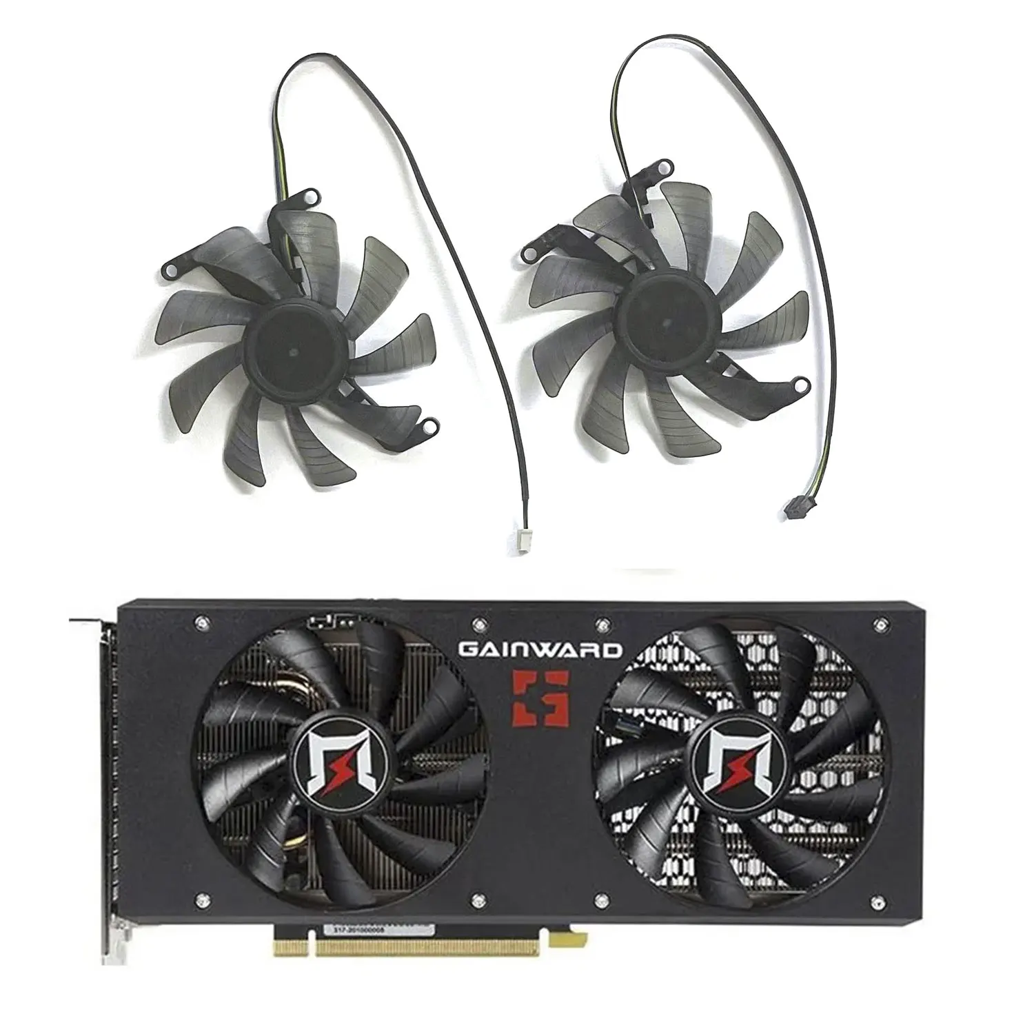 

New 85MM 4PPIN RTX 3060 GPU fan suitable for Windy RTX 3060, RTX 3060 Ti Wind Chaser EX graphics card cooling fan