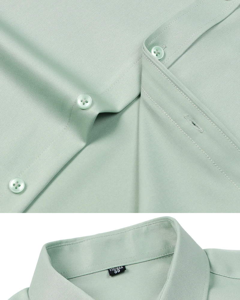 قميص أبيض للرجال بأكمام طويلة، كاجوال بدون حديد، قميص مناسب للربيع/الصيف، ملابس رسمية احترافية قميص أبيض للرجال بأكمام طويلة، كاجوال بدون حديد، قميص مناسب للربيع/الصيف، ملابس رسمية احترافية