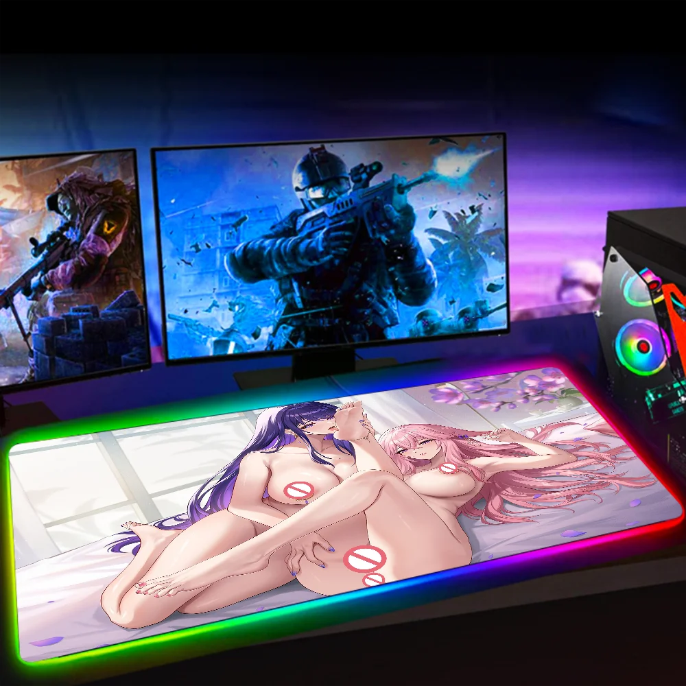 Gaming Keyboard Rgb Mouse Pad 40x90CM Genshin Impact Hentai Sexy Unchecked Nude Desk Mat Big Tits Butt Girl LED Game Accessories
Gaming Keyboard Rgb Mouse Pad 40x90CM Genshin Impact Hentai Sexy Unchecked Nude Desk Mat Big Tits Butt Girl LED Game Accessories