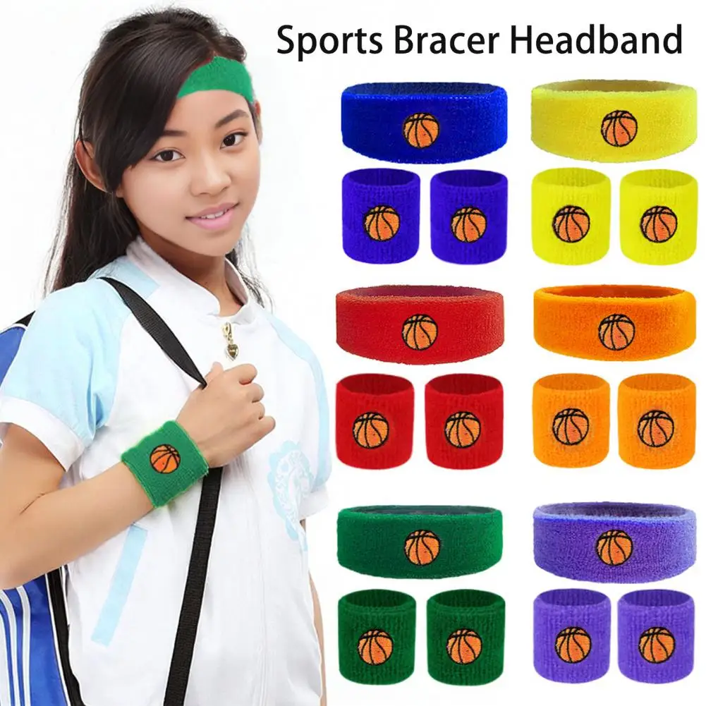 Sports Wristband Kids Sports Headband Wristband Set with Ball Embroidery Stretchy Breathable Sweat Absorbing for Boys for Active
Sports Wristband Kids Sports Headband Wristband Set with Ball Embroidery Stretchy Breathable Sweat Absorbing for Boys for Active