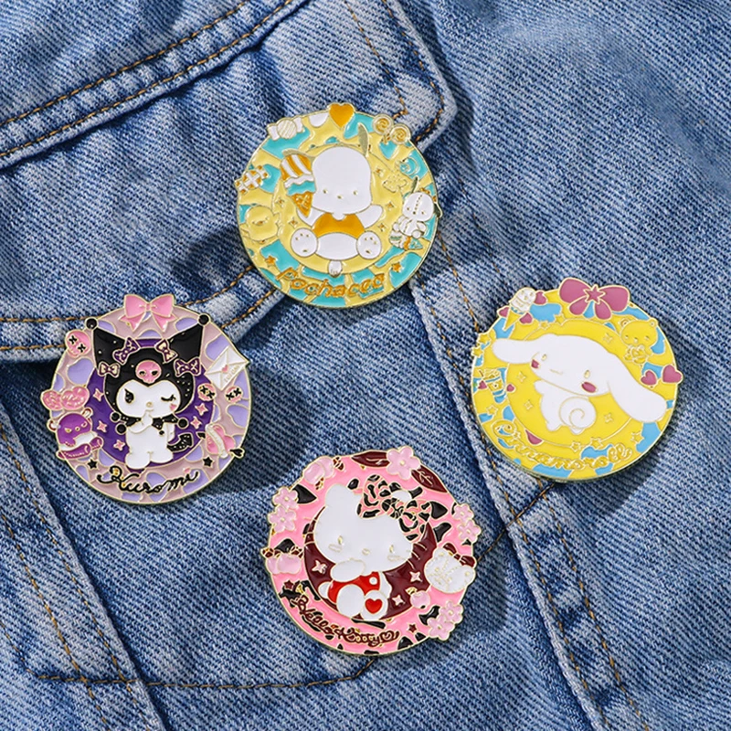 Sanrio Kuromi Hello Kitty Корица моя мелодия лацкан булавки для рюкзака искусственный воротник джинсы куртка ювелирные изделия аксессуары
Sanrio Kuromi Hello Kitty Корица моя мелодия лацкан булавки для рюкзака искусственный воротник джинсы куртка ювелирные изделия аксессуары