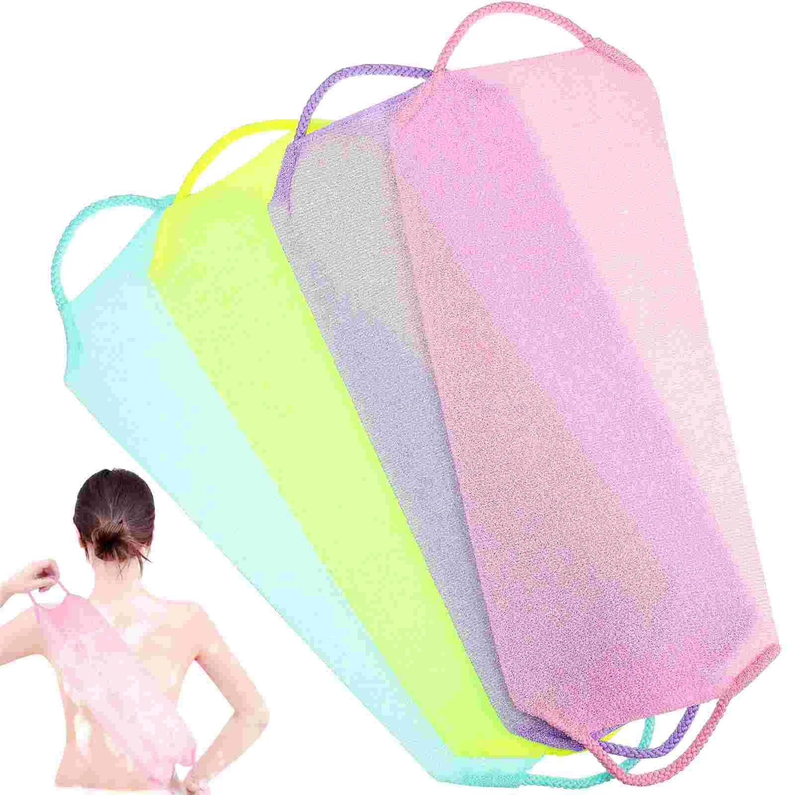 4 Pcs Exfoliating Back Scrub Towels Bathing Washcloth Shower Washcloths Washcloths for Body Sponge Scrubber
4 Pcs Exfoliating Back Scrub Towels Bathing Washcloth Shower Washcloths Washcloths for Body Sponge Scrubber