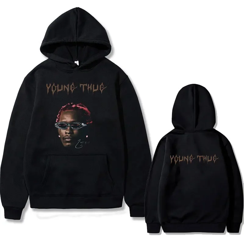Rapper Young Thug Double Sided Print Hoodie Male Loose Sweatshirt Oversized Streetwear Men Women Hip Hop Fashion Vintage Clothes
Rapper Young Thug Double Sided Print Hoodie Male Loose Sweatshirt Oversized Streetwear Men Women Hip Hop Fashion Vintage Clothes