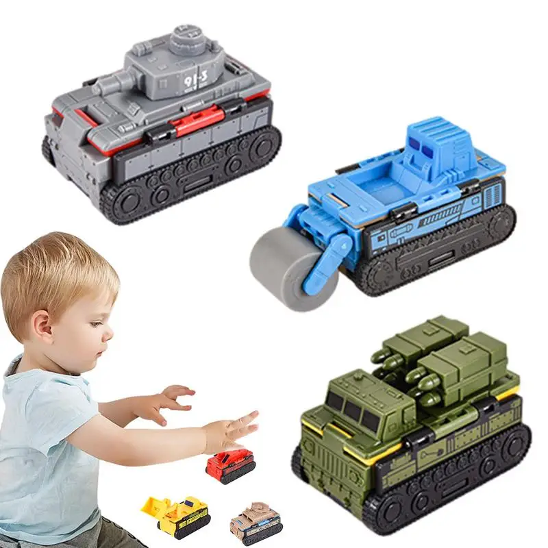 

Reverse Car Toy Set Kids Transformable Mini Toy Cars Preschoolers Boys Girls Toy Vehicles To Increase Parent-Child Interaction