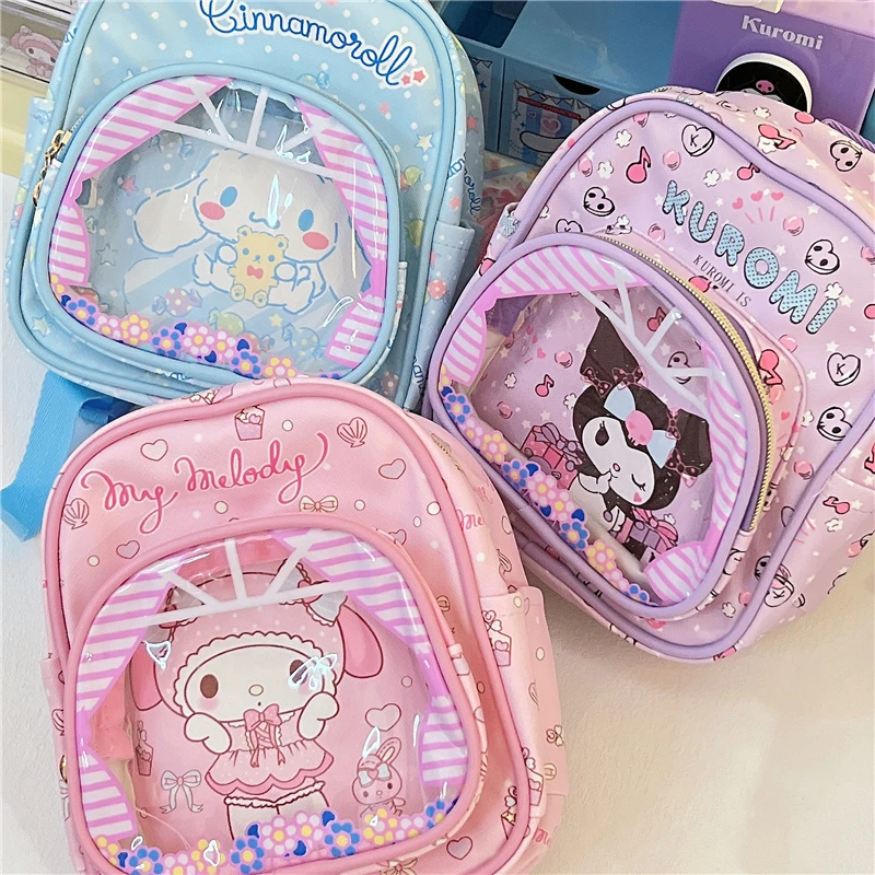 Sanrios Kuromi Cinnamoroll My Melody PU водонепроницаемый рюкзак для детского сада кавайная сумка для хранения
Sanrios Kuromi Cinnamoroll My Melody PU водонепроницаемый рюкзак для детского сада кавайная сумка для хранения