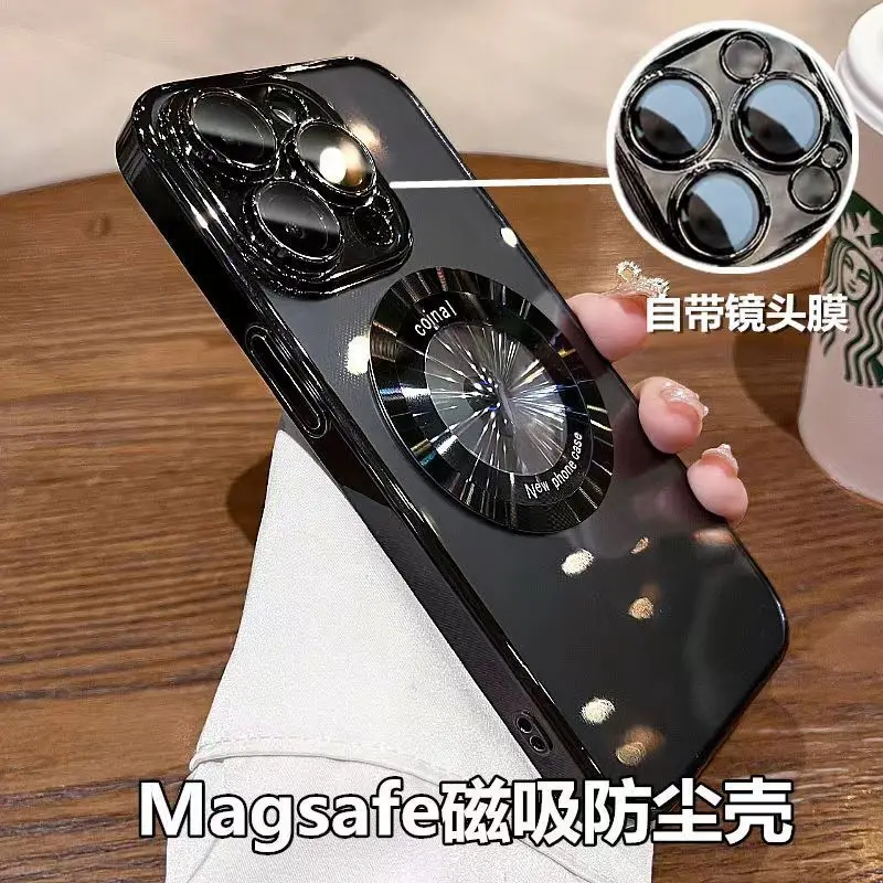 Магнитное притяжение с гальваническим покрытием подходит для Apple 12/13 14 15 11 ProMax чехол для телефона со встроенной пленкой для объектива и защитой от падения
Магнитное притяжение с гальваническим покрытием подходит для Apple 12/13 14 15 11 ProMax чехол для телефона со встроенной пленкой для объектива и защитой от падения