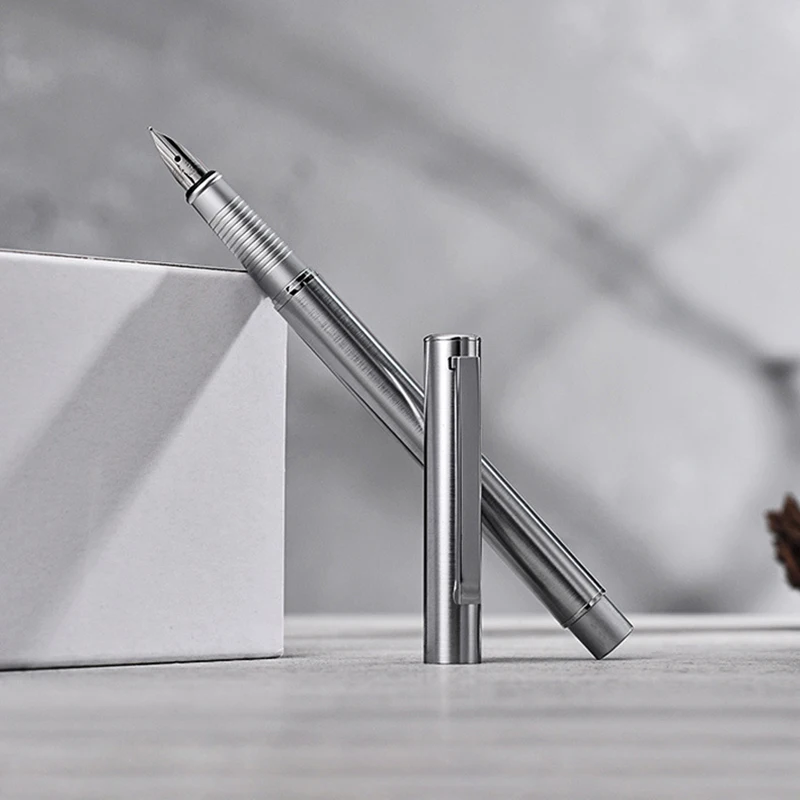 Simple Fashion Fountain Pen Writing Pens Exquisite Stationery All Steel Wire Drawing Iridium Nibwriting Fluently Luxury Gift Set
Simple Fashion Fountain Pen Writing Pens Exquisite Stationery All Steel Wire Drawing Iridium Nibwriting Fluently Luxury Gift Set