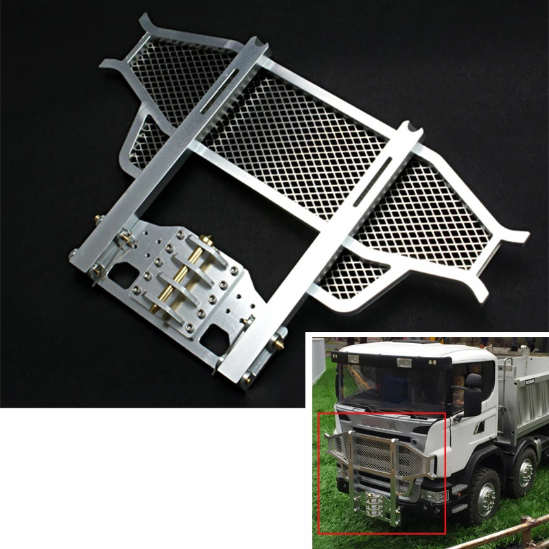 LESU Accessories Metal Front Bumper Parts for DIY Tamiyaya RC 1/14 Tractor Truck Remote Control Toys Model R470 R620 Th02311
LESU Accessories Metal Front Bumper Parts for DIY Tamiyaya RC 1/14 Tractor Truck Remote Control Toys Model R470 R620 Th02311