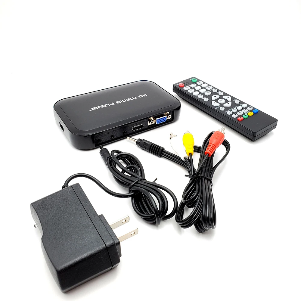 

HDD Media Player Center Mini Full HD 1080P H.264 MKV HDMI-compatible USB OTG SD AV TV AVI RMVB RM HDDM3R