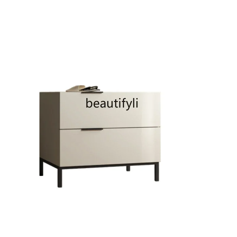 Minimalist Master Bedroom Bedside Bedside Storage Cabinet Small Apartment Modern Light Luxury Designer Stoving Varnish Cabinet
Minimalist Master Bedroom Bedside Bedside Storage Cabinet Small Apartment Modern Light Luxury Designer Stoving Varnish Cabinet