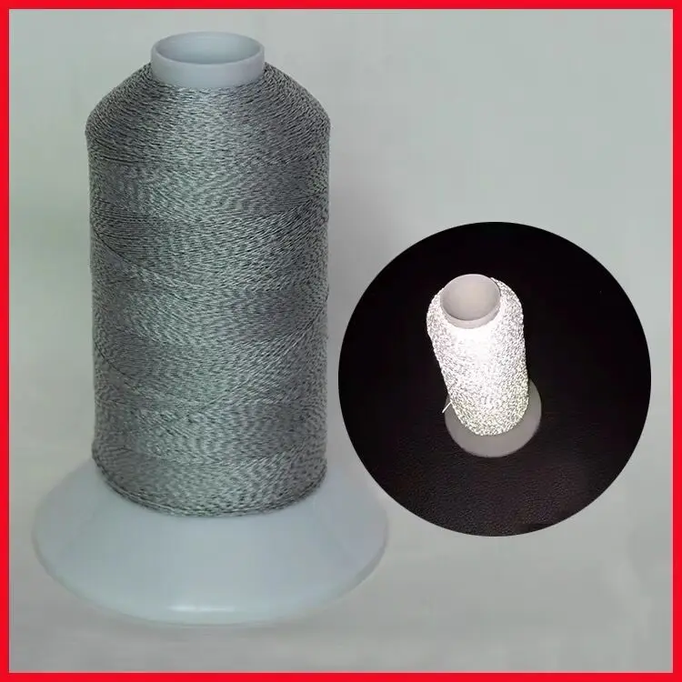 

Reflective thread embroidery Yarn Roll Compatible to Sewing Machines Polyester Spools for Hat Clothes Artcraft Making