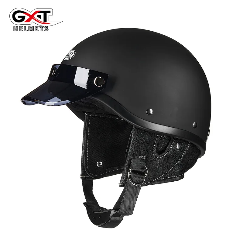 New GXT Vintage Japan Korea Half Face Motorcycle Helmet Men Women Motorbike Scooter Riding Jet Casque Moto Casco DOT Approved
New GXT Vintage Japan Korea Half Face Motorcycle Helmet Men Women Motorbike Scooter Riding Jet Casque Moto Casco DOT Approved