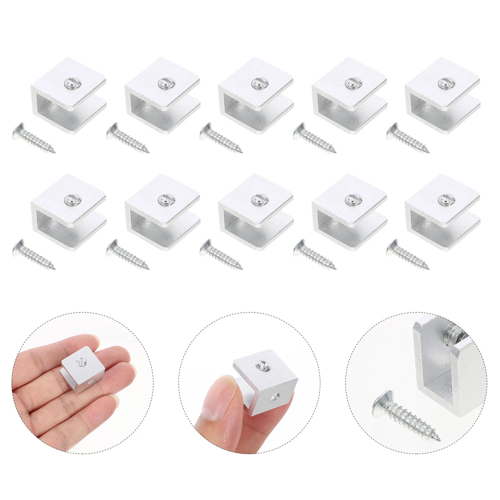 10 Pcs Shelf Glass Sandwich Plate Support Clip Clamp Floating Shelves Bracket Mounting Clamps
10 Pcs Shelf Glass Sandwich Plate Support Clip Clamp Floating Shelves Bracket Mounting Clamps