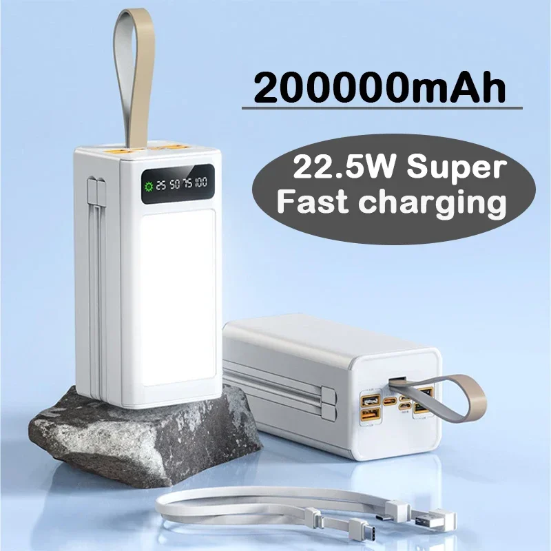 2023 Bestseller 200000mAh Schnelllade-Power bank tragbares externes Ladegerät mit großer Kapazität, geeignet für iPhone-Laptops
2023 Bestseller 200000mAh Schnelllade-Power bank tragbares externes Ladegerät mit großer Kapazität, geeignet für iPhone-Laptops