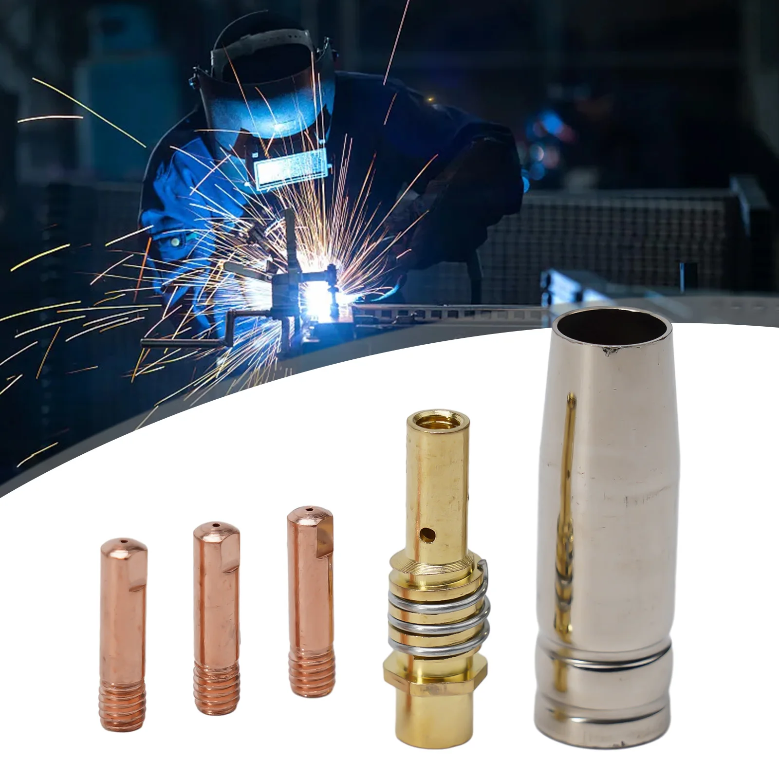 5PCS MIG Welding MB15 15AK Contact Tip 0.6/0.8/0.9/1.0/1.2mm Mig Contact Tip Consumables Guard Nozzle Tip Holder Welding Parts
5PCS MIG Welding MB15 15AK Contact Tip 0.6/0.8/0.9/1.0/1.2mm Mig Contact Tip Consumables Guard Nozzle Tip Holder Welding Parts