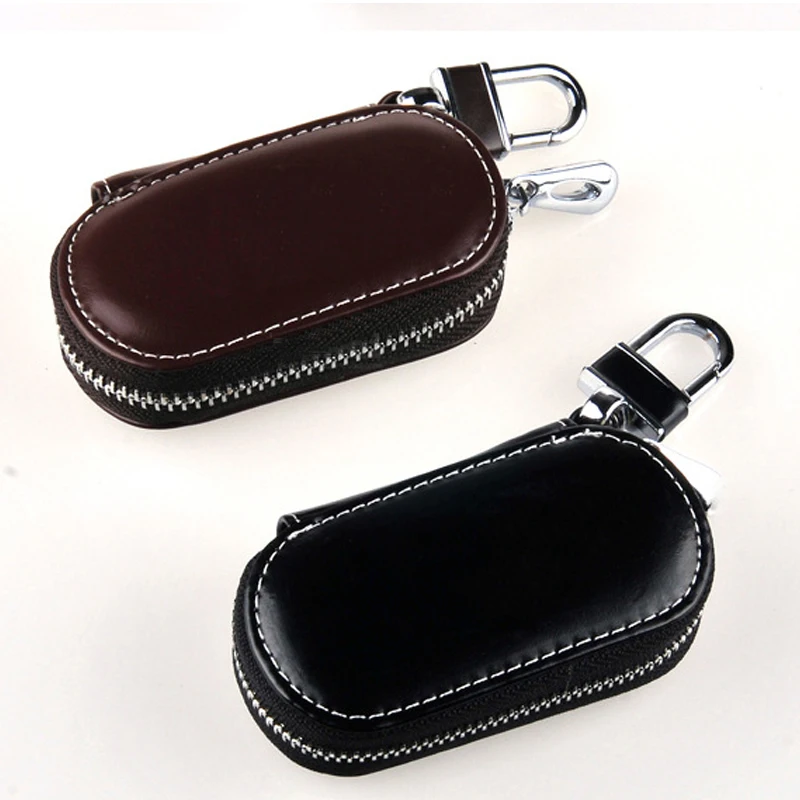 Universal Key Fob Cover Car Key Case Protector Genuine Leather Keychain Holder Metal Hook Key Ring Zipper Bag For Remote Key Fob
Universal Key Fob Cover Car Key Case Protector Genuine Leather Keychain Holder Metal Hook Key Ring Zipper Bag For Remote Key Fob
