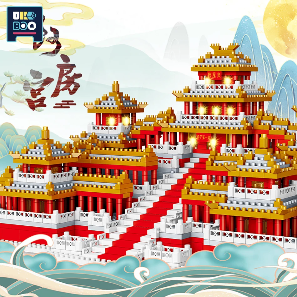 2600PCS Nanobrick Chinese Epang Palace Model Micro Building Blocks Historical Architecture With Light Bricks Children Toys Gift
2600PCS Nanobrick Chinese Epang Palace Model Micro Building Blocks Historical Architecture With Light Bricks Children Toys Gift