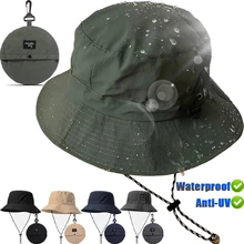 Fisherman Hat Women Men Foldable Waterproof Summer Sun Anti-UV Protection Camping Hiking Mountaineering Caps Outdoor Hat