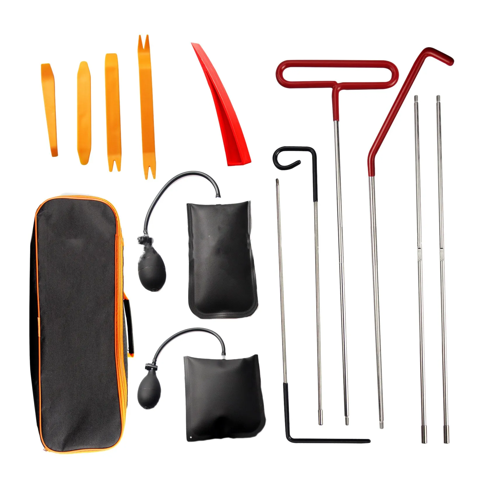14Pcs Car Door Open Unlock Tool Kit Lock Out Emergency Wedges Air Pump Universal Emergency Kit for Vehicles
14Pcs Car Door Open Unlock Tool Kit Lock Out Emergency Wedges Air Pump Universal Emergency Kit for Vehicles