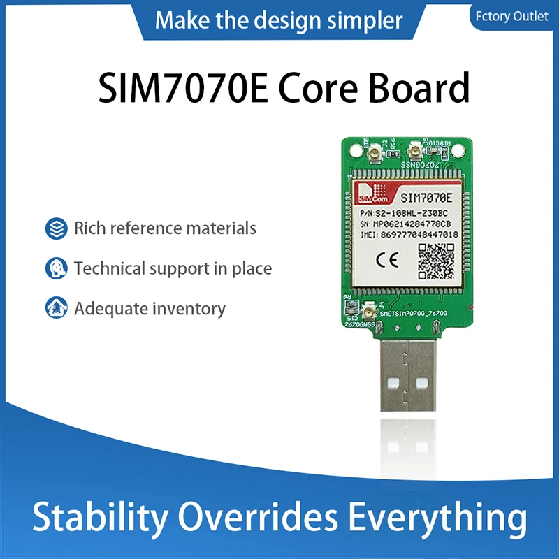 SIMCom SIM7070E USB LTE Dongle LPWA + GSM + NBIOT + CATM + B31 SIM7070E модуль коммутационная плата
SIMCom SIM7070E USB LTE Dongle LPWA + GSM + NBIOT + CATM + B31 SIM7070E модуль коммутационная плата
