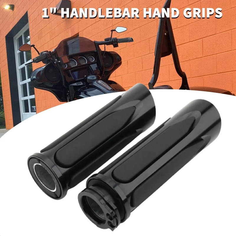 AU04 -Black CNC 1Inch Handlebar Hand Grips For Forty Eight Electra Glide Night Train V-Rod Motorcycle Handle Cover
AU04 -Black CNC 1Inch Handlebar Hand Grips For Forty Eight Electra Glide Night Train V-Rod Motorcycle Handle Cover