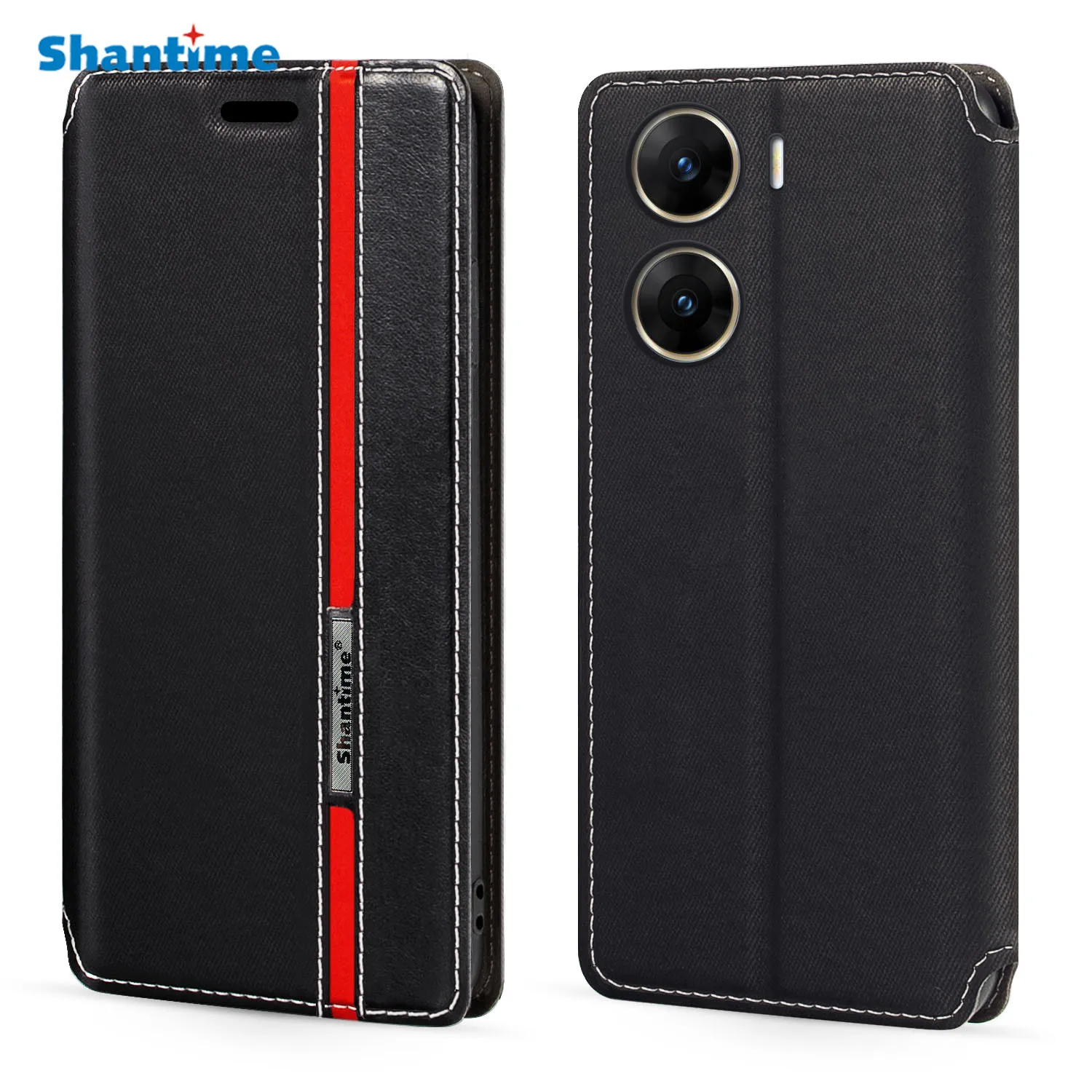 

For Vivo V29E 5G Case Fashion Multicolor Magnetic Closure Leather Flip Case Cover with Card Holder 6.78 inches