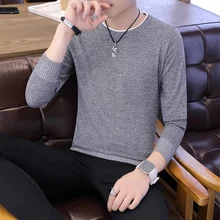 2022 Men's Spring and Autumn Thin Stretch Round Neck Pullover Solid Color Fake Two-piece Fashion British Style Sweater
2022 Men's Spring and Autumn Thin Stretch Round Neck Pullover Solid Color Fake Two-piece Fashion British Style Sweater