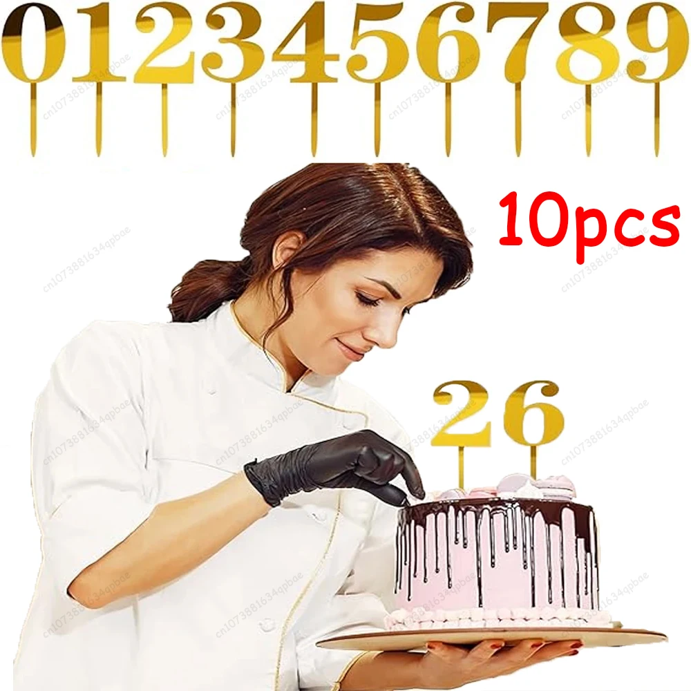 1Set 0-9 Number Gold Acrylic Cake Topper for Wedding Anniversary Birthday Party Cake Decoration Digital Cupcake Toppers Flag
1Set 0-9 Number Gold Acrylic Cake Topper for Wedding Anniversary Birthday Party Cake Decoration Digital Cupcake Toppers Flag