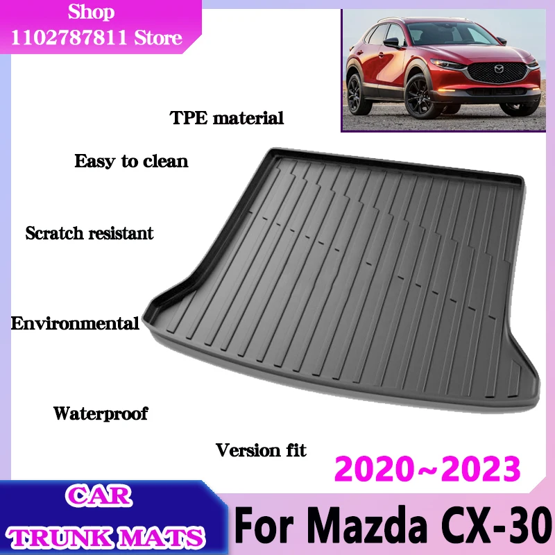 Автомобильные коврики для багажника Mazda CX-30 DM CX30 CX 30 2020 ~ 2023, аксессуары, водонепроницаемые защитные коврики для подноса из ТПЭ
Автомобильные коврики для багажника Mazda CX-30 DM CX30 CX 30 2020 ~ 2023, аксессуары, водонепроницаемые защитные коврики для подноса из ТПЭ